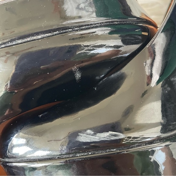 Gucci Black Patent Leather Round Toe Platform High Heel Pumps Size 39 - Picture 12 of 12